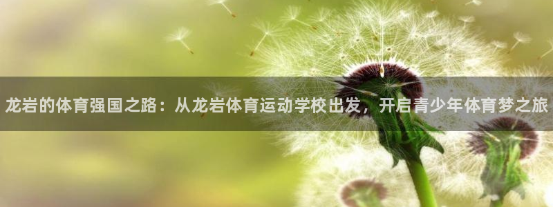 一竞技官方正版app集团官网首页网址：龙岩的体育强国