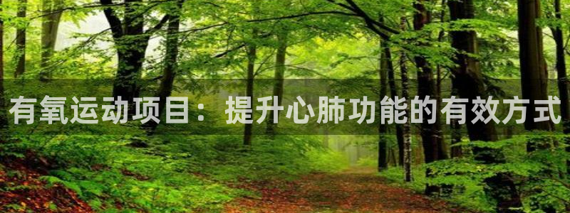 一竞技官方正版app娱乐下载：有氧运动项目：提升心肺