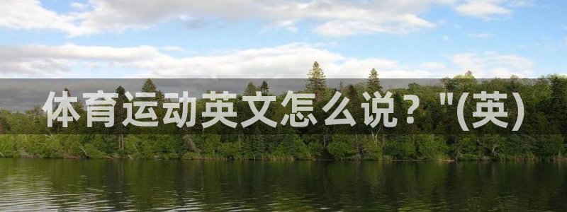 一竞技官方正版app集团logo：体育运动英文怎么说？\
