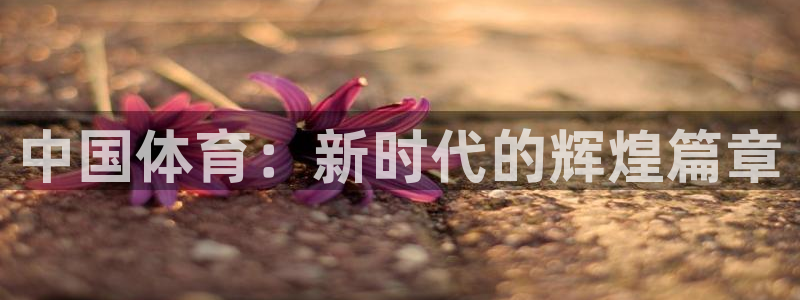 一竞技官方正版app娱乐是那个系列的台子：中国体育：新时代的